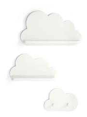 Mamas & Papas White Cloud Shelves and Coat Hook Set - Image 1 of 1