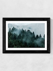 East End Prints Black Foggy Hills Print - Image 2 of 4