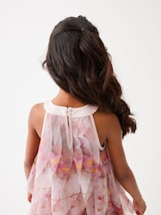 Baker by Ted Baker Pink Floral Tulle Dress - Image 5 of 11