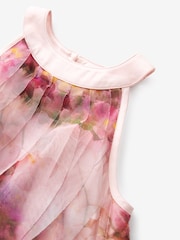 Baker by Ted Baker Pink Floral Tulle Dress - Image 8 of 11