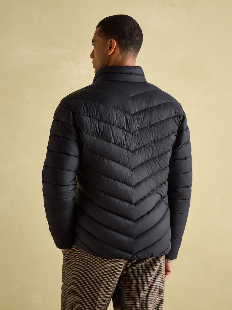 Joules Garrett Black Showerproof Padded Jacket - Image 2 of 6 Joules Garrett Black Showerproof Padded Jacket - Image 2 of 6