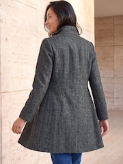 Roman Grey Petite Funnel Neck Coat - Image 2 of 4
