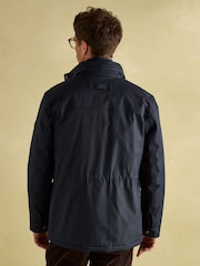 Joules Beckett Navy Waterproof Field Coat With Packable Hood - Image 2 of 9