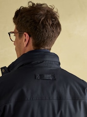 Joules Beckett Navy Waterproof Field Coat With Packable Hood - Image 6 of 9