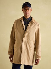 Joules Sandford Tan Brown Waterproof Raincoat - Image 1 of 8