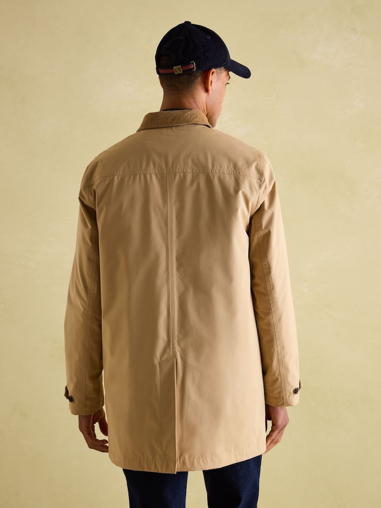 Joules Sandford Tan Brown Waterproof Raincoat - Image 2 of 8