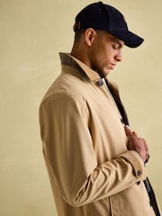 Joules Sandford Tan Brown Waterproof Raincoat - Image 3 of 8