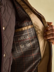 Joules Sandford Tan Brown Waterproof Raincoat - Image 4 of 8