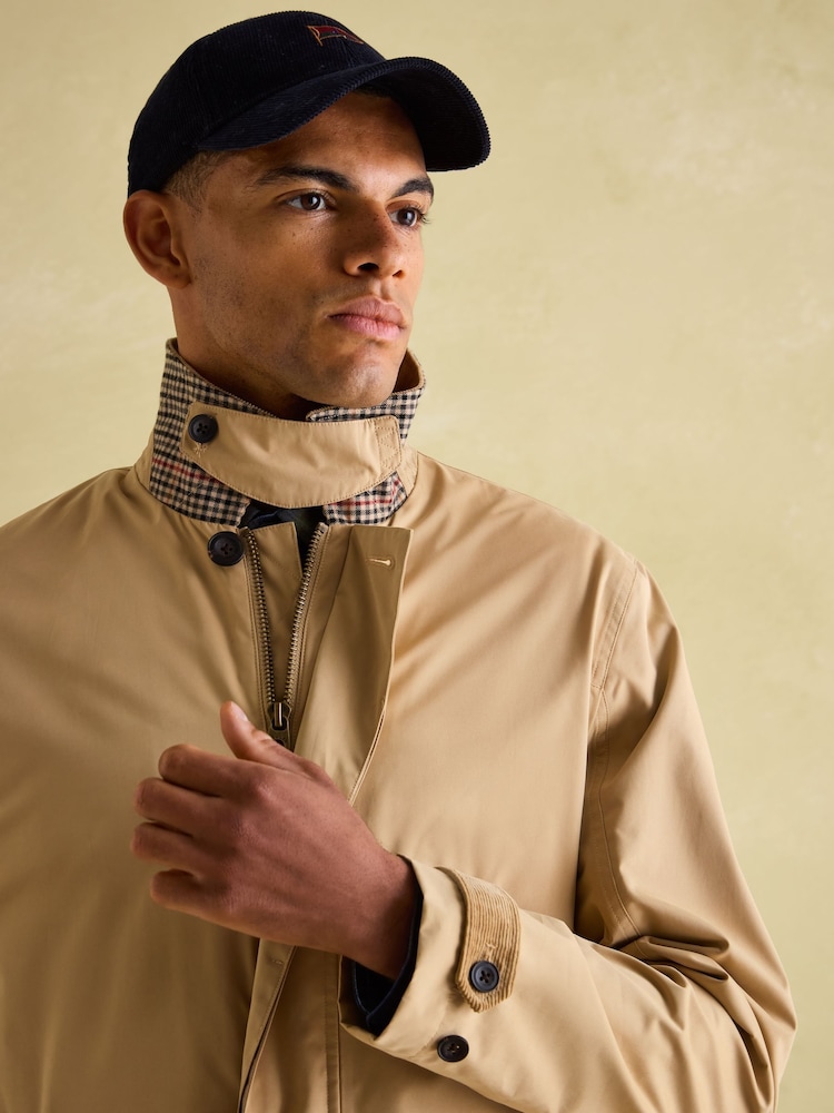 Joules Sandford Tan Brown Waterproof Raincoat - Image 6 of 8