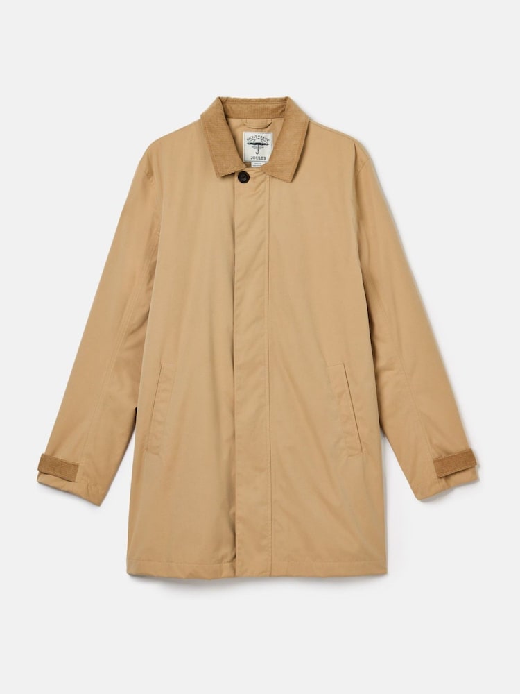 Joules Sandford Tan Brown Waterproof Raincoat - Image 7 of 8