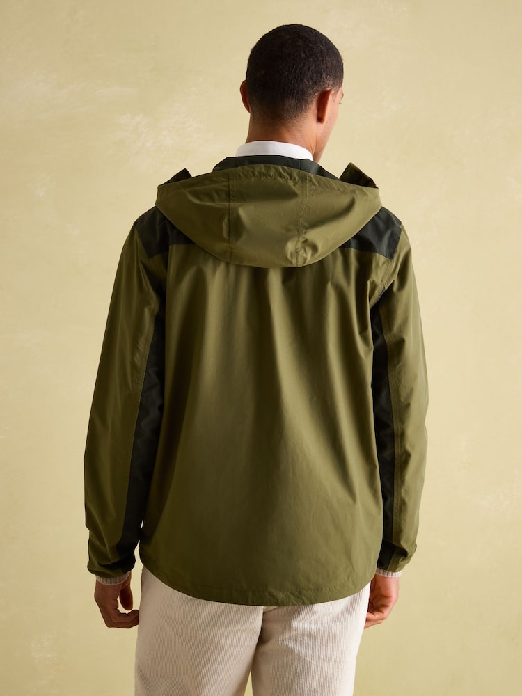 Joules Ayston Green Lightweight Waterproof Coat - Image 2 of 12