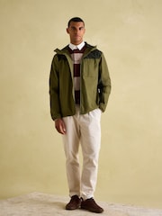 Joules Ayston Green Lightweight Waterproof Coat - Image 3 of 12