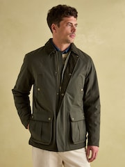 Joules Farleigh Green Waterproof Midweight Country Coat - Image 1 of 10
