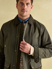 Joules Farleigh Green Waterproof Midweight Country Coat - Image 4 of 10