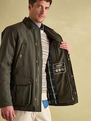 Joules Farleigh Green Waterproof Midweight Country Coat - Image 5 of 10