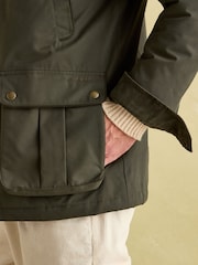 Joules Farleigh Green Waterproof Midweight Country Coat - Image 7 of 10