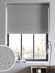Grey Soft Marl Made To Measure Roman Blind - Image 1 of 6