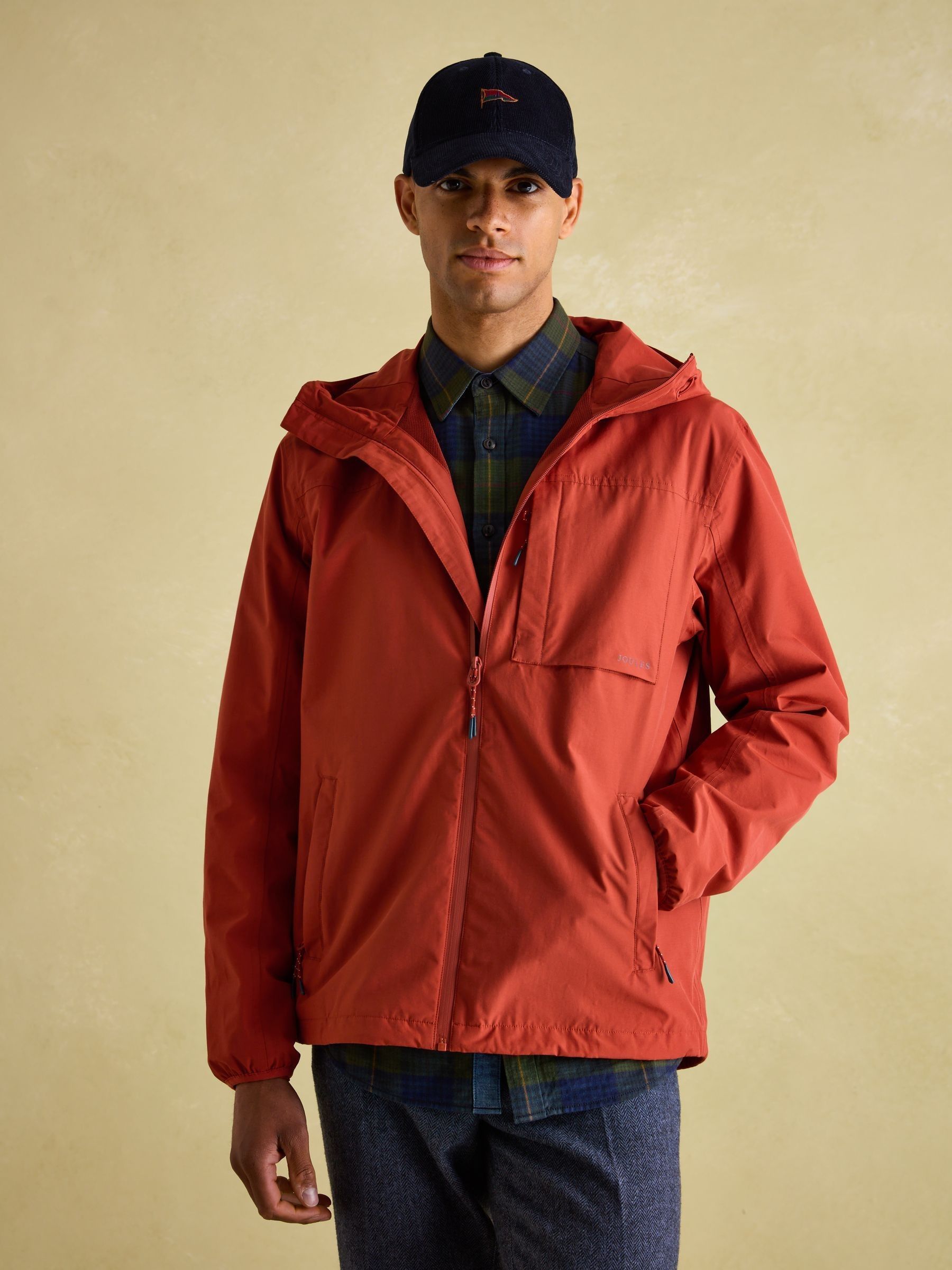 Buy Joules Ayston Orange Lightweight Waterproof Coat from Next Luxembourg