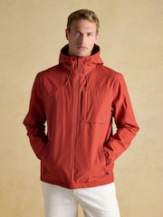 Joules Ayston Orange Lightweight Waterproof Coat - Image 1 of 10