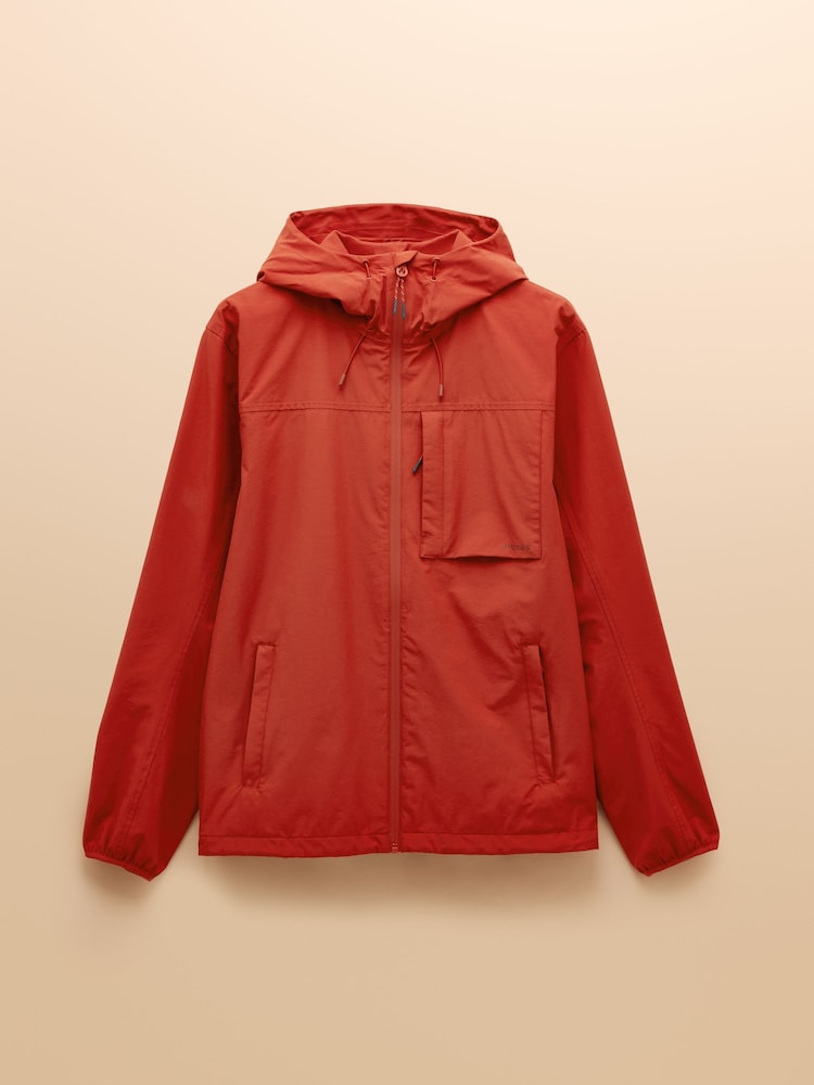 Joules Ayston Orange Lightweight Waterproof Coat - Image 10 of 10