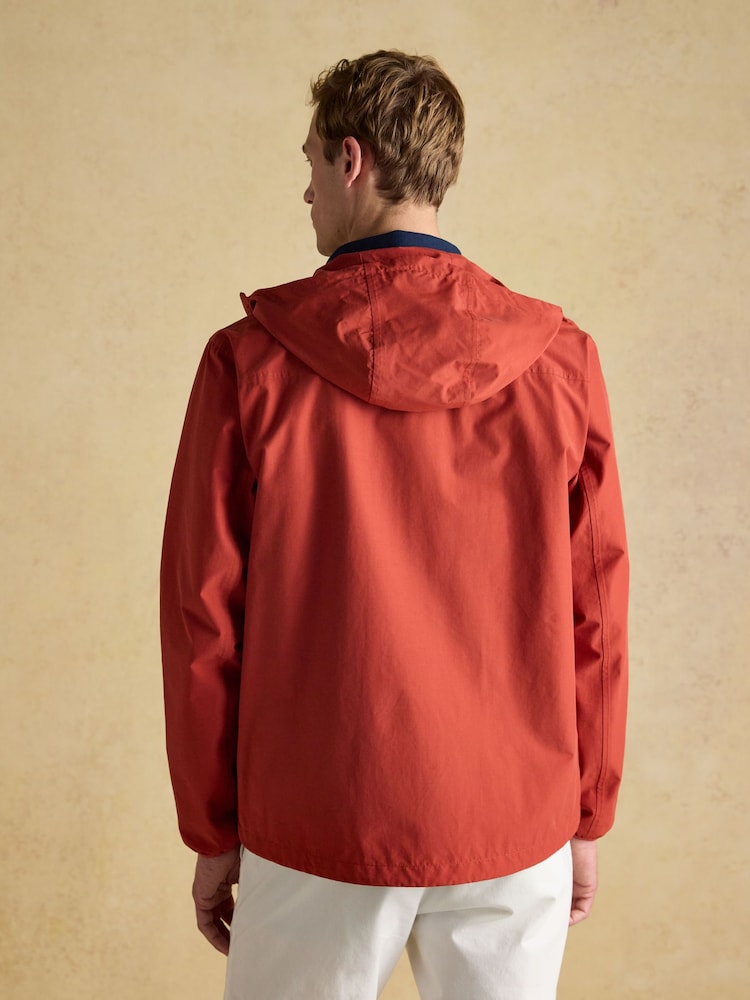 Joules Ayston Orange Lightweight Waterproof Coat - Image 2 of 10