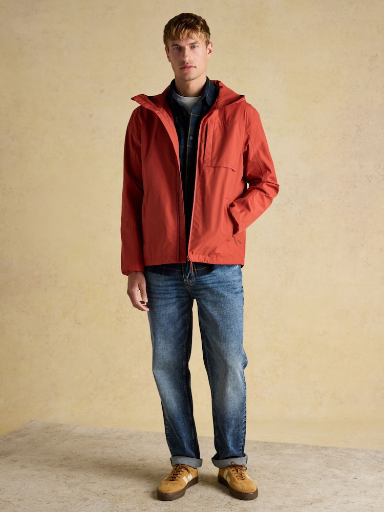 Buy Joules Ayston Orange Lightweight Waterproof Coat from Next Italy