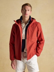 Joules Ayston Orange Lightweight Waterproof Coat - Image 5 of 10