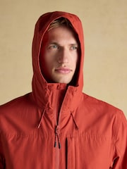 Joules Ayston Orange Lightweight Waterproof Coat - Image 6 of 10