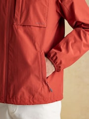 Joules Ayston Orange Lightweight Waterproof Coat - Image 8 of 10