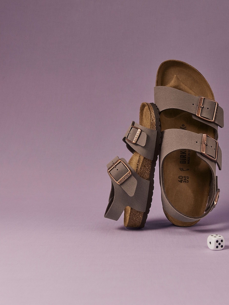 Birkenstock Brown Kids New York Birko Flor Sandals - Image 4 of 5