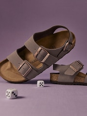 Birkenstock Brown Kids New York Birko Flor Sandals - Image 5 of 5