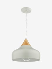 Dar Lighting Grey Gaucho Ceiling Light Pendant - Image 2 of 4