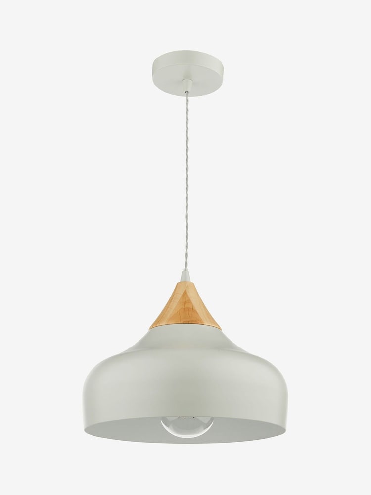 Dar Lighting Grey Gaucho Ceiling Light Pendant - Image 2 of 4