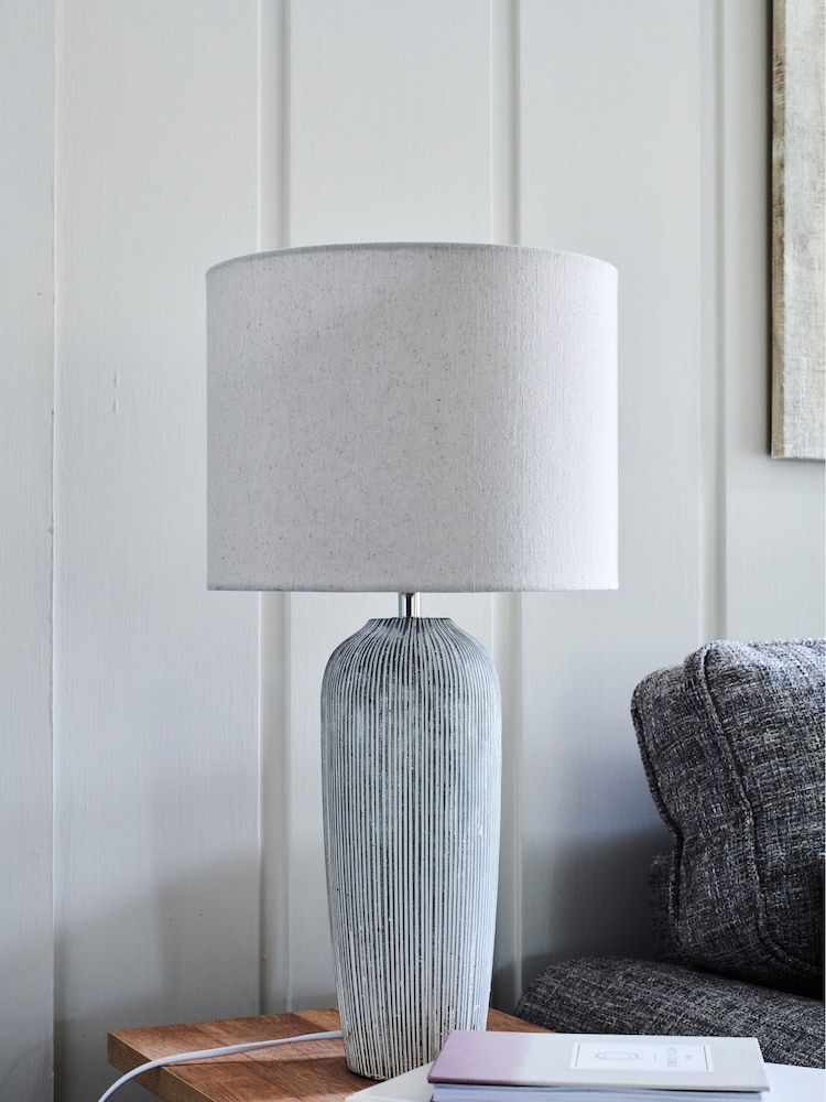 Grey Fairford Extra Large Table Lamp - Image 1 of 6