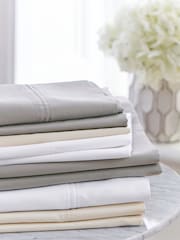 Bedeck Of Belfast Silver 1000 Thread Countcotton Sateen Square Pillowcase - Image 3 of 3