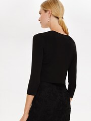 Phase Eight Black Lightweight Knitted Salma Jacket - Image 2 of 5