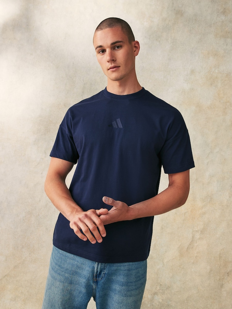 adidas Blue ALL SZN T-Shirt - Image 1 of 6