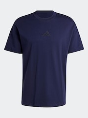 adidas Blue ALL SZN T-Shirt - Image 8 of 8