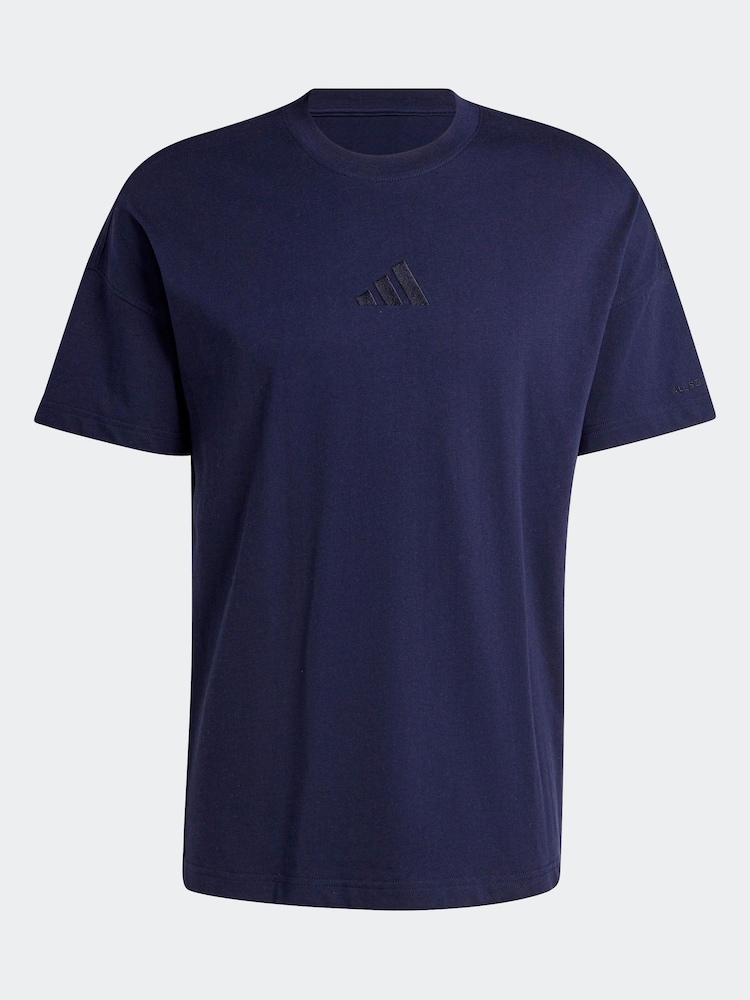 adidas Blue ALL SZN T-Shirt - Image 8 of 8