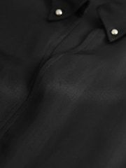 Black Premium Short Sleeve V-Neck Blouse - Image 7 of 7
