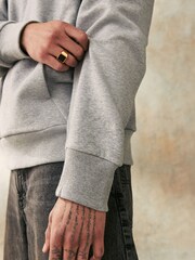 adidas Grey ALL SZN Hoodie - Image 5 of 6
