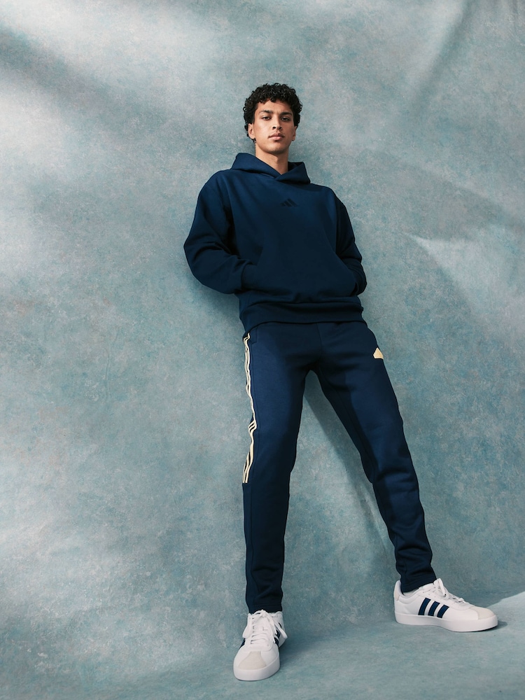 adidas Blue ALL SZN Hoodie - Image 2 of 5 adidas Blue ALL SZN Hoodie - Image 2 of 5
