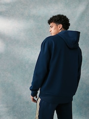 adidas Blue ALL SZN Hoodie - Image 3 of 5