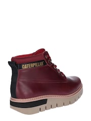 CAT® Lifestyle Red Pastime Wedge Lace-Up Boots - Image 3 of 4