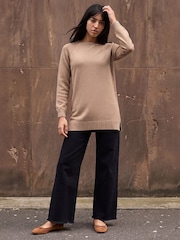 Roman Natural Petite Longline Knit Jumper - Image 2 of 4