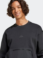 adidas Black Crew Sweatshirt - Image 3 of 7
