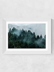 East End Prints White Foggy Hills Print - Image 1 of 3