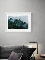 East End Prints White Foggy Hills Print - Image 2 of 3