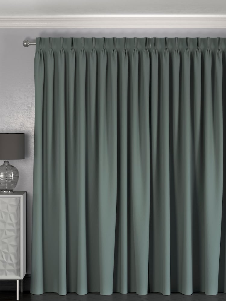 Duck Egg Blue 100% Cotton Made To Measure Curtains - Image 2 of 8