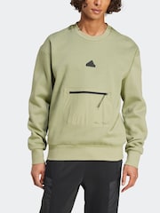 adidas Green Crew Sweatshirt - Image 3 of 7